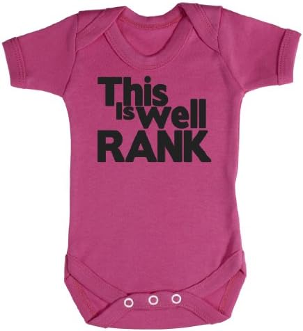Baby Buddha - This Is Well Rank Baby Bodysuit Baby Top 6-12M Pink