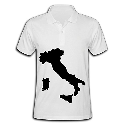 Polo Shirts Dri Fit Stick Figures Italy Flag Map Funny Short Sleeve Shirts