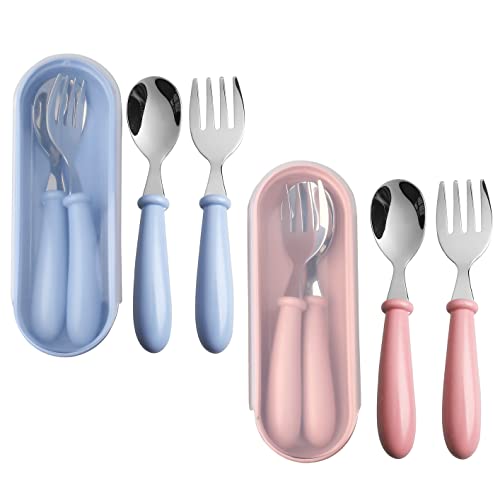 Toddler Stainless Steel Fork and Spoon