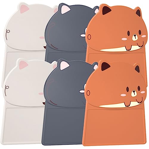 DECOMELODY 6-Piece Cartoon Animal Toilet Seat Lid Lifters Touchless TPR Toilet Cover Handles Fun Bathroom Accessories for Boys and Girls Easy to Install