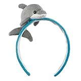Dolphin Headband Costume Plush Stuffed Animal Head Band Hat Halloween