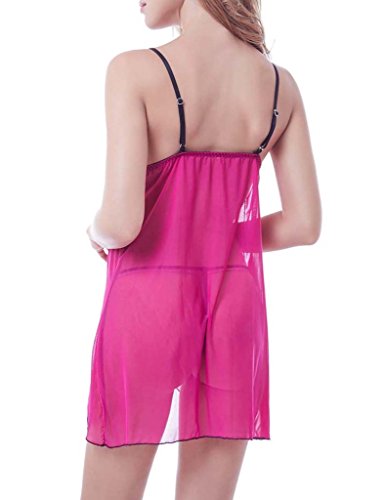 Papaya-Wear-Womens-Mesh-Babydoll-Lingerie-with-G-string-Plus-Size
