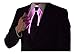 NEON NIGHTLIFE Light Up Neck Tie Men's Fiber Optic Novelty Lighted, Pink
