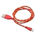 3ft 6ft 10ft Braided Fabric Micro USB Data&Sync Charger Cable Cord For Android Phones Samsung HTC Blackberry LG(High Quality)