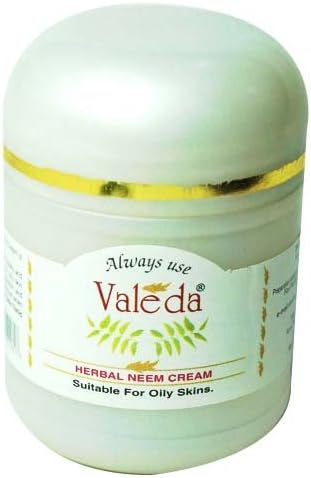 Valeda Herbal Neem Cream - Manage Blemishes, Prevent Wrinkles, Tighten Open Pores &amp; Improves Complexion - Clinically Proven