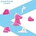 POKONBOY 60 Pack Animal Pencil Erasers Bulk for Kids, Puzzle Erasers Mini Novelty Erasers Prizes for Kids Classroom Party Favors Games Prizes Carnivals Gift Christmas