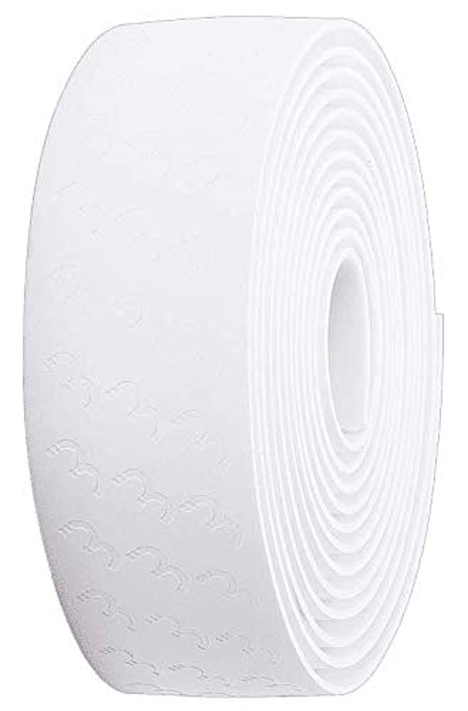 BBB Cycling Bicycle Handlebar Tape White Road, Urban, MTB bar tape Non-Slip Pattern Grip Tape Includes Handlebar Plugs UltraRibbon BHT-15