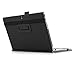 IVSO Lenovo MIIX 320 case - Leather Keyboard Portfolio Stand Cover Case-Will Only fit for Lenovo MIIX 320 10.1 inch Tablet(Dark-Black)