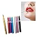 5 Pcs Retractable Lip Brush Travel Lipstick Gloss Makeup Brush Tool