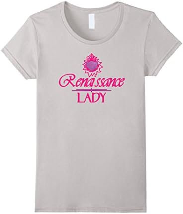 Womens Summer Festivals Renaissance Lady Classic Shield Shirt Large Silver