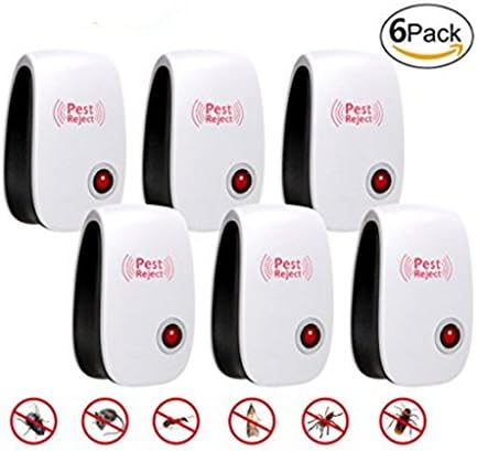 Pest Reject PIZARO Ultrasonic Pest Repeller Electronic Pest Repellent Plug-in for Mice, Roaches, Bugs, Flies, Fleas, Ants, Spiders and Mosquitoes Non-toxic Environment-friendly, Humans &amp; Pets Safe