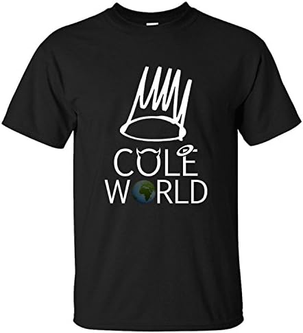 XHAND Men's J.Cole World Logo Short Sleeve T-Shirt black S