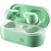 Skullcandy Sesh Evo True Wireless in-Ear Headphones with Bluetooth 5.0, 24-Hour Battery Life, Rapid Charge, IP55 Sweat and Water Resistance, Built-in Tile Tracker – Pure Mint