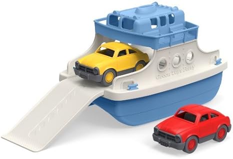 green toys ferry boat with mini cars