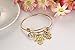 VNOX 18K Gold Plated Stainless Steel Hamsa Hand Charm Bangle Bracelet