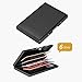RFID Blocking Credit Card Holder, JuneLsy Metal Credit Card Case for Men and Women Credit Card Holder Wallet for Bank Cards and ID Cards Black