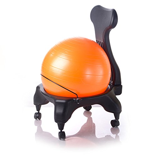 Kikka-Active-Chair-arancione-sedia-ergonomica-con-pallone-gonfiabile