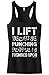 Threadrock Women's I Lift Punching People Is Frowned Upon Racerback Tank Top