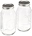 2ct 64oz (2 Qt) Wide Mouth Ball Mason Canning w/ Lid & Band Preserving (Pack of 2)