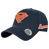 ililily Superman Embroidery Vintage Baseball Cap Washed SnapBack Trucker Hat