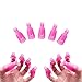 Teenitor Nail Clips, 20 Pieces Toenail and Finger Nail Clip - Hot Pink