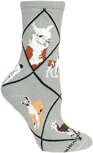 Llama Gray Ladies Socks