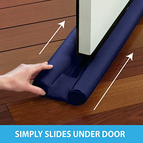 Original Twin Draft Guard Door Draft Stopper, Single, YearRound Insulator DoorSeal Strip