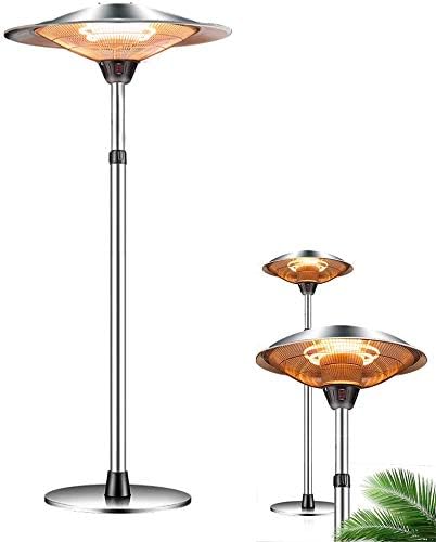 ガスファンヒーター パティオヒーター無料立ち電気屋外ヒーター三暖房モード高さ調節屋外屋内パティオヒーター3000w 交換無料 Lyxfcy