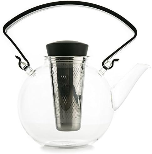 LIQUIDATION SALE - Glass Teapot with Infuser - Teapot for Loose Leaf Tea with Tea Strainer, Tea Maker for Hot &amp; Iced Tea, Holds 3-4 Cups, 1.2 Liter | 40 oz
