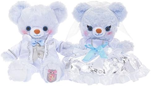 Amazon ディズニーストア 公式 ユニベアシティ ぬいぐるみ ウェディング ウェルカムベア ブルーローズ シャルマン ぬいぐるみ おもちゃ