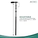 Movo CMP-25 Microphone Boom Pole with Integrated Microphone Cable for XLR Microphones - 8.2' ft Adjustable Telescoping Extension Pole