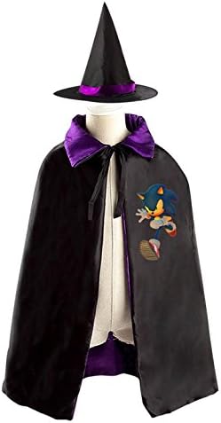 Sonic Generations Halloween Costumes Decoration Cosplay Witch Cloak with Hat (Black)