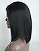 Chantiche Best Light Yaki Short Bob Cut Silk Top Lace Front Wigs Human Hair 3