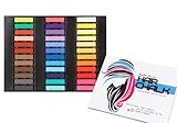 Bundle Monster Non-Toxic Temporary Hair Pastel Chalk Beauty Kit - Mix Color Variety Beauty Design