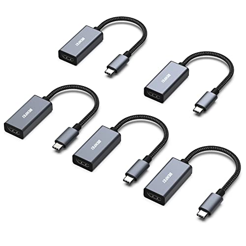BENFEI 5er Pack USB C auf HDMI Adapter 4K@60Hz, USB Typ-C auf HDMI Adapter [Thunderbolt 3/4/5 kompatibel] mit iPhone 15 Pro/Max, MacBook Pro/Air 2023, iPad Pro,