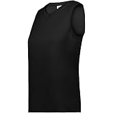 Augusta Sportswear Girls Girls Sleeveless Wicking Attain Jersey, White, S