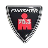 Half Ironman Shield Premier Metal Auto Emblem - 70.3 Finisher