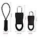 Willbond 32 Pieces Zipper Pulls Zipper Replacements Zip Fixer Repair Zip Pull Tags for Clothes, Bags, 2 Styles, Black Color