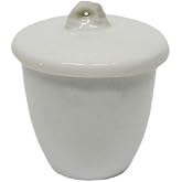 Otoolworld Porcelain Crucible with Lid Cover Lab Crucible (20ml, 30ml, 40ml, 70ml, 100ml, 200ml, 300ml) (30ml)