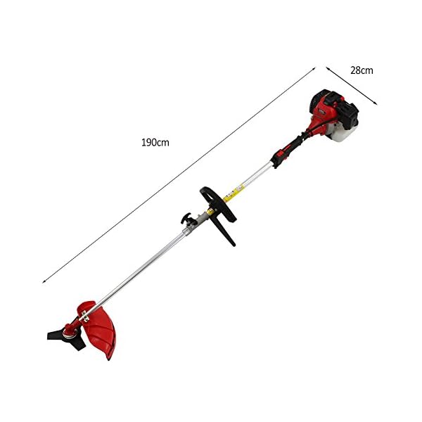 5 in 1 Benzin-Multiwerkzeug 52cc Gartenwerkzeug Multitool 5 Aufsätze - Rasentrimmer Dickichtschneider Heckenschere… – Bild 6