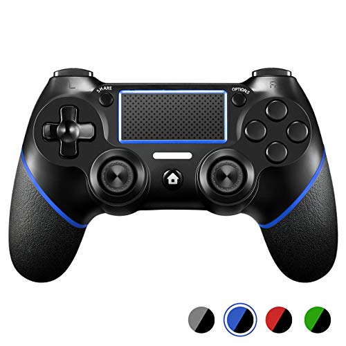 PS4 Controller Wireless ACGEARY Playstation 4 Gamepad with USB Cable，Compatible with PS4，PS4 Pro & PC (black＆blue)