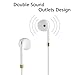 Wired Earphones, White Microphone Earphones Stereo Headset in Ear Earbuds Apply to iPhone 6S 6SP 6 6P 5S SE 5C 5 4, iPad, iPod 7 8 7s, iOS 11 10 9 8, Note 1 2 3 - 2 Pack