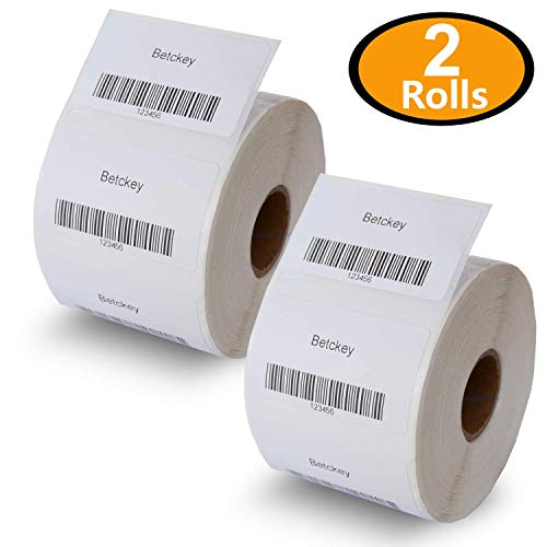 2 Rolls DYMO 30334 Compatible 2-1/4" x 1-1/4"(57mm x 32mm) Medium Multipurpose/Barcode/FNSKU/UPC/FBA Labels,BPA Free