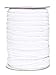 Mandala Crafts 12mm 20 Yds Roll of White Elastic Bands for Sewing - 1/2 Flat Elastics Cord - 1 2 Inch Braided Stretch Straps for Crafting