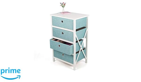 Roamwild Vertical 4 Drawers Large Storage Organizer Tower Entryway