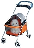 BestPet Pet Stroller Cat Dog Cage Stroller Travel