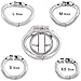 TERNENCE Ergonomic Design Stainless Chastity Device Cock Cage Base Ring Male Spares H150 (L / 50mm)