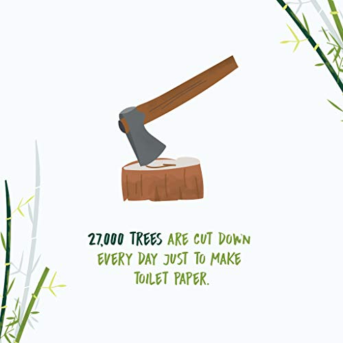 NooTrees Bamboo 3ply Bathroom Tissue, 220 Sheets, 12 Rolls, Ecofriendly, 100 Percent