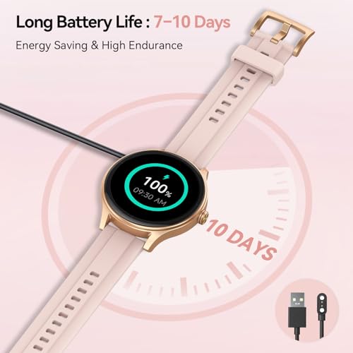Smart Watches for Women Answer/Make Calls, 1.57'' AMOLED Smartwatch for iPhone/Samsung/Android，Womens Smart Watch with Heart Rate/SpO2/Sleep Monitor, Fitness Watch 120+ Sport Modes 3ATM Waterproof