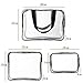 3Pcs Clear PVC Cosmetic Bag Organizer Toiletry Makeup Wash Bags Holiday Travel Pouch Set Doubtless Bay